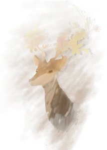 《睡醒的鹿》